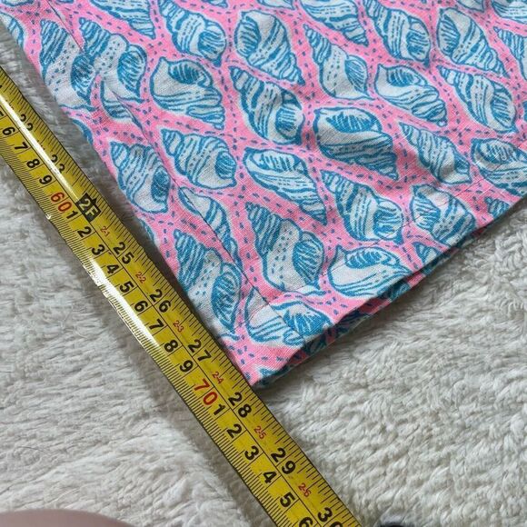 Lilly Pulitzer Linen Beach A Little Tipsy Sea Shell Multi Color Pants - Picture 6 of 8